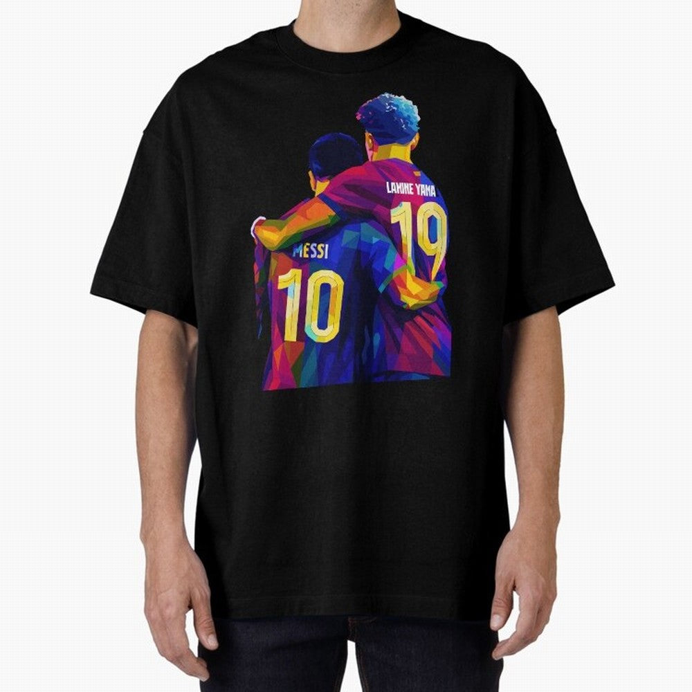 Lionel Messi and Foster child Wpap Art Classic T-Shirt Celebrate Every Goal in FIFA World Cup 2026 USA Canada Mexico for Fans of Mbappe and Brazil, Bringing Football History, Final Match Energy, Crowd Noise and Once in a Lifetime Moments; Great for