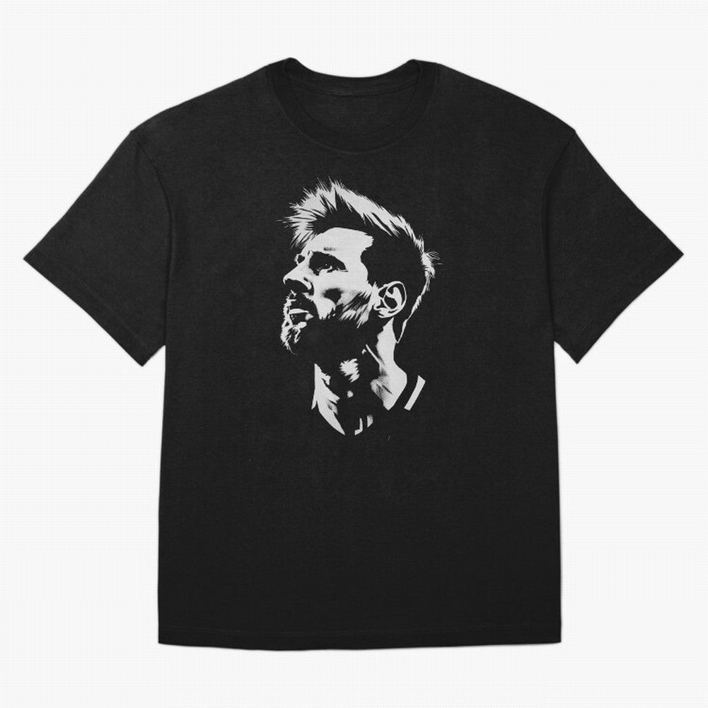 Messi Stencil Graphic poster design Classic T-Shirt Celebrate Unforgettable Nights in the FIFA World Cup 2026 USA Canada Mexico Journey through Cristiano Ronaldo, Haaland and CR7 Highlights, Argentina, France and Brazil Pride, Classic Soccer