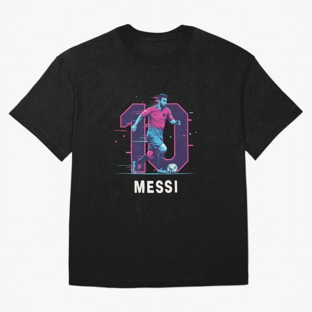Messi 10 GOAT Oversized T-Shirt Fuel the Hype around FIFA World Cup 2026 Highlighting Neymar, Haaland and Cristiano Ronaldo, England Energy, Football Festival Excitement, Trophy Ambitions, Country Rivalries and Star Player Buzz; Ideal for Fans Who