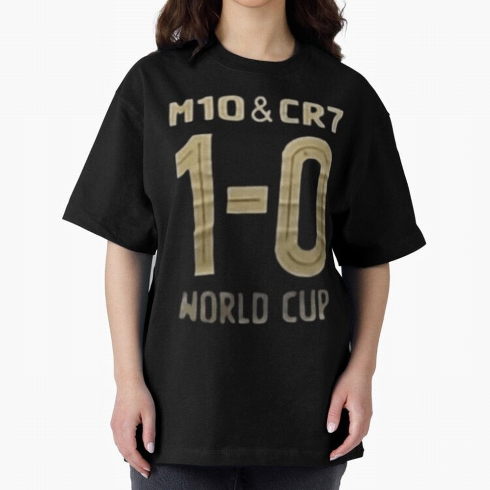 M10 And Cr7 1-0 World Cup Football Classic T-Shirt Feel the Trophy Chase of FIFA World Cup 2026 Group Stage Inspired by Neymar, Haaland and Cristiano Ronaldo, Netherlands Energy, Soccer Culture, Superstar Moments, National Team Dreams and