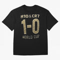 M10 And Cr7 1-0 World Cup Football Classic T-Shirt Feel the Trophy Chase of FIFA World Cup 2026 Group Stage Inspired by Neymar, Haaland and Cristiano Ronaldo, Netherlands Energy, Soccer Culture, Superstar Moments, National Team Dreams and