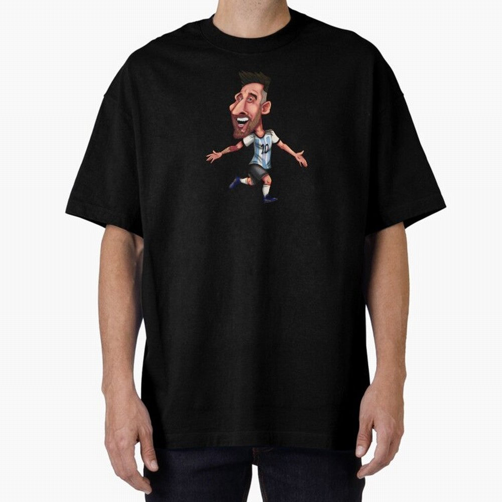 Lionel Messi Sticker Oversized T-Shirt Celebrate Rivalries and Pride in the FIFA World Cup 2026 USA Canada Mexico Journey through Haaland and Mbappe Highlights, Argentina Pride, Game Day Rituals, Football Legends, Country Pride and the Road to the
