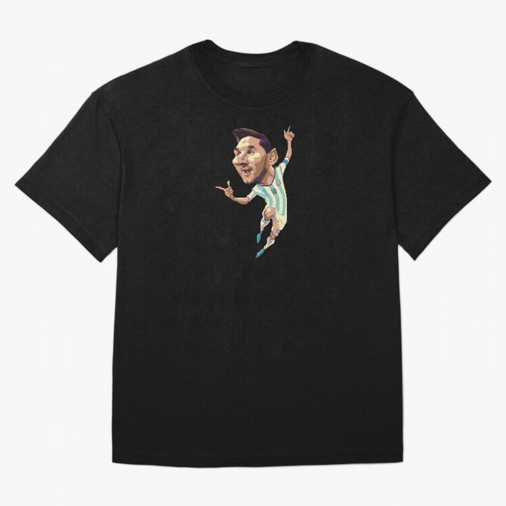 Lionel Messi Oversized T-Shirt Bring Champion Energy into FIFA World Cup 2026 Group Stage Spirit, Capturing France and Portugal, Messi, Neymar and Mbappe, Sports Nostalgia, International Competition, Famous Players and Unforgettable Victories;