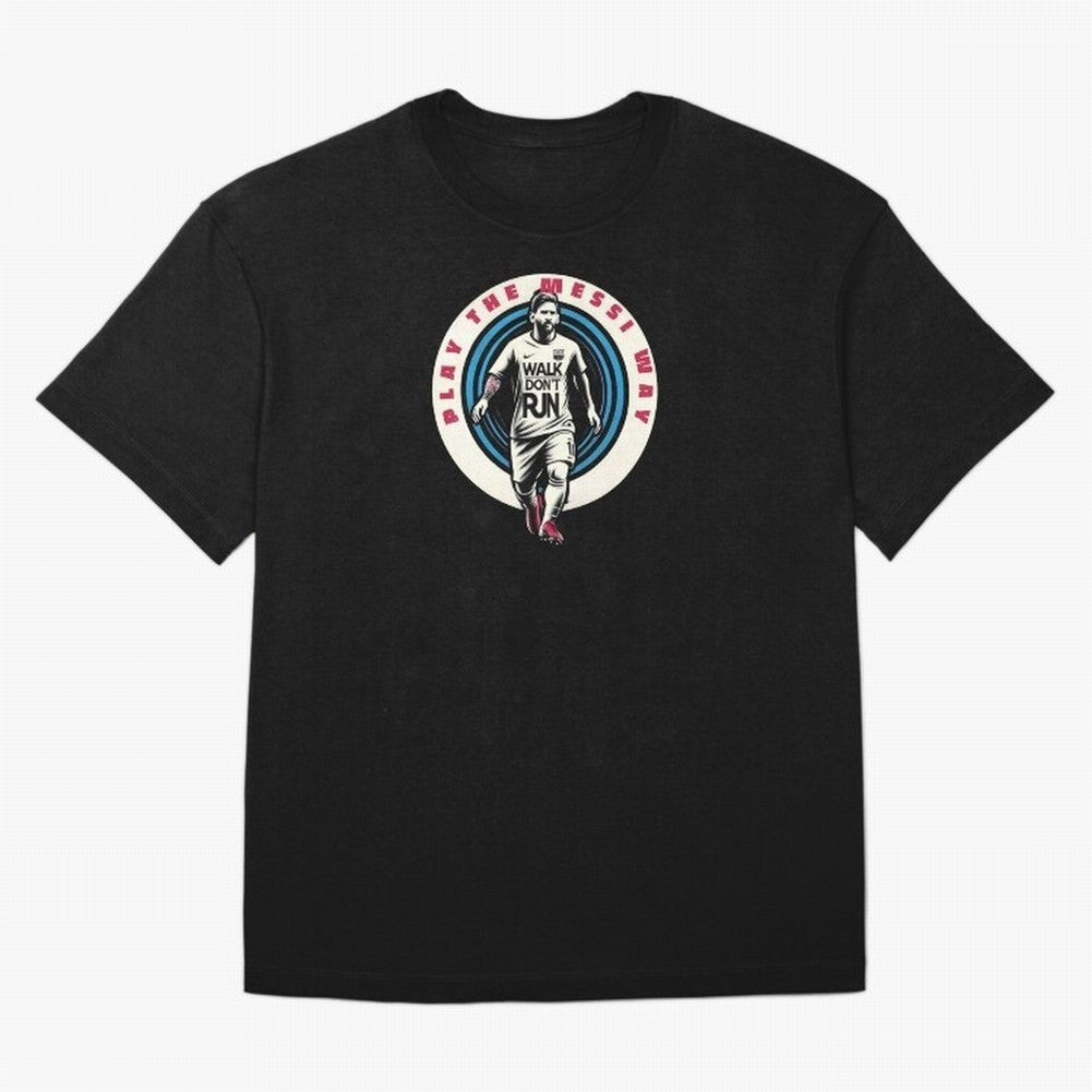 Play the Messi Way Classic T-Shirt Discover FIFA World Cup 2026 USA Canada Mexico Inspired by Messi and Cristiano Ronaldo, Spain and Netherlands Energy, Worldwide Fan Energy, Dramatic Goals, Stadium Lights and Championship Celebrations; Made for