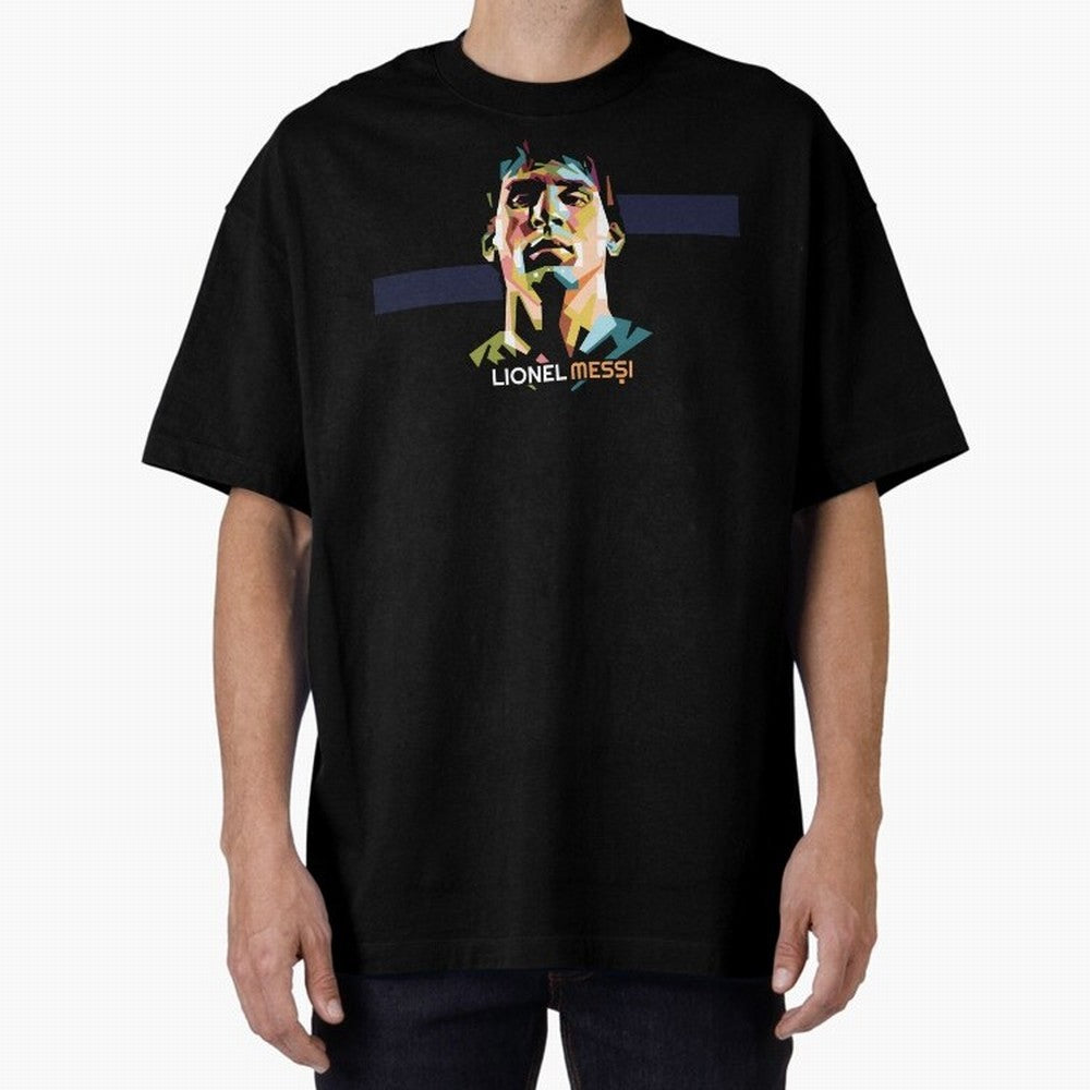 Lionel Messi Magic Oversized T-Shirt Show Championship Spirit for Global Football Passion for FIFA World Cup 2026 Group Stage, Made for CR7 and Messi, England, France and Netherlands, Global Supporter Spirit, Legendary Goals, National Colors and