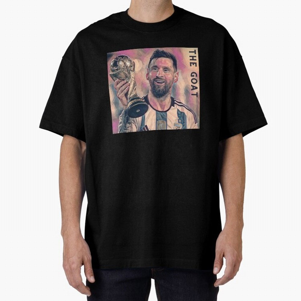 Messi T-Shirt Oversized T-Shirt Honor the Football Icons of FIFA World Cup 2026 Group Stage for Fans of CR7 and Messi and Spain, Bringing Global Supporter Spirit, Legendary Goals, National Colors and Tournament Celebration; Ideal for Passionate