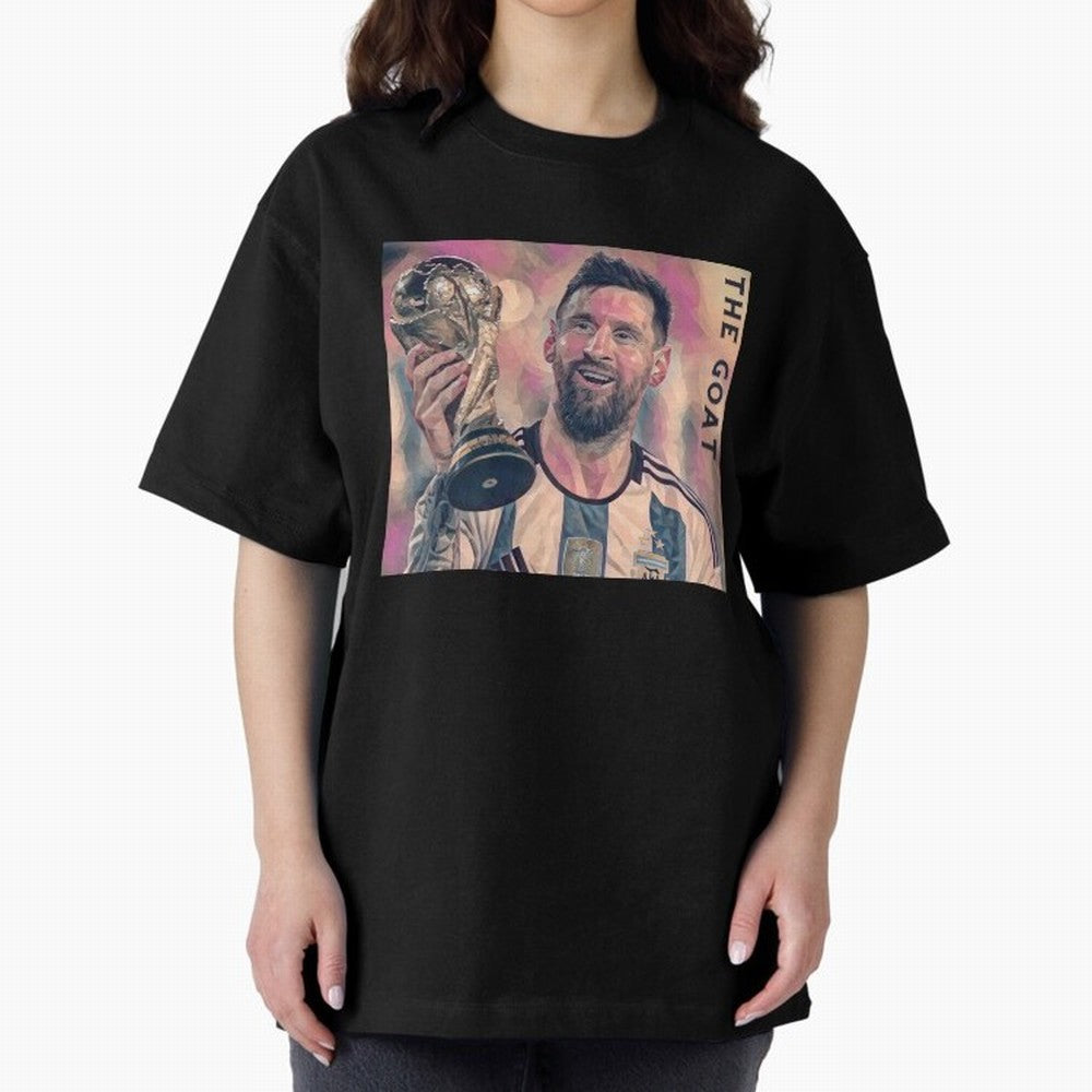 Messi T-Shirt Oversized T-Shirt Honor the Football Icons of FIFA World Cup 2026 Group Stage for Fans of CR7 and Messi and Spain, Bringing Global Supporter Spirit, Legendary Goals, National Colors and Tournament Celebration; Ideal for Passionate