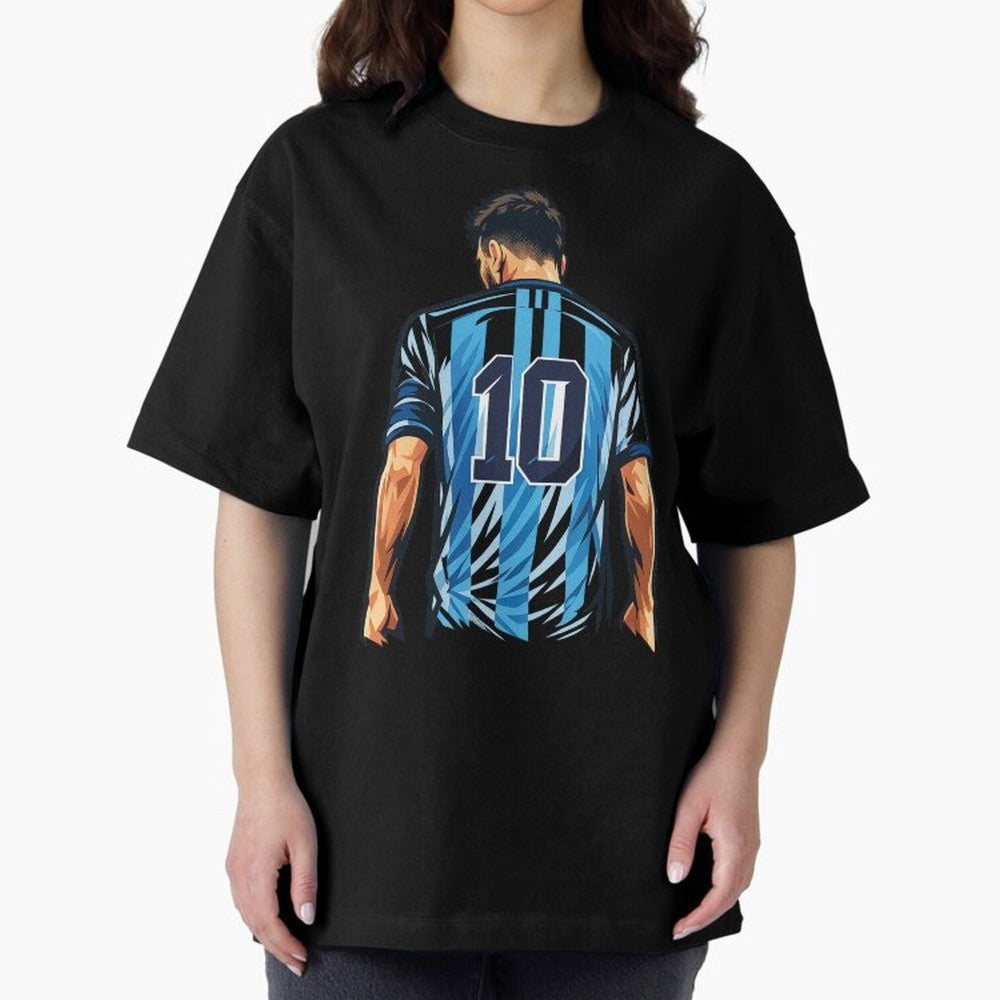 Messi 10 legend Oversized T-Shirt Follow Every Goal of FIFA World Cup 2026 USA Canada Mexico Spirit, Featuring England, Cristiano Ronaldo, Football Passion, Legendary Performances, Festival Vibes and Supporter Community; Great for Watch Parties,