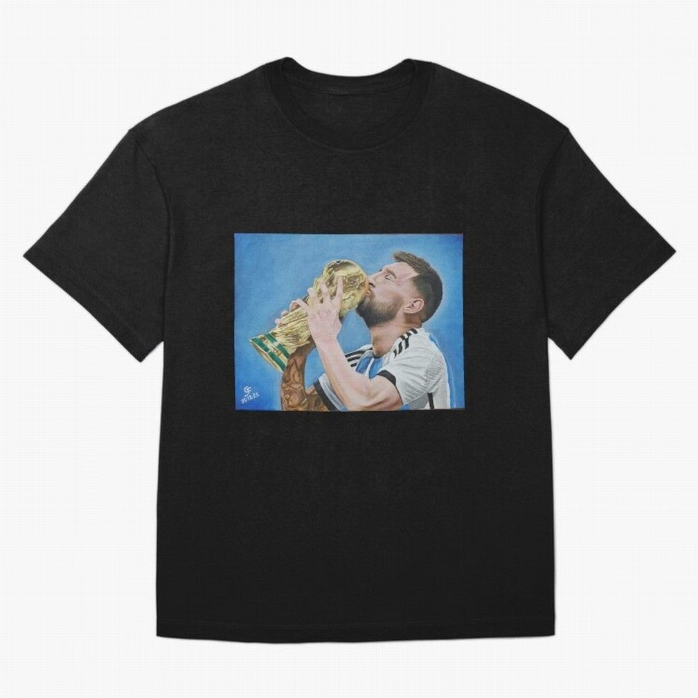 Lionel Messi Oversized T-Shirt Celebrate Golden Goal Energy in FIFA World Cup 2026 Group Stage Driven by Messi, Neymar and Mbappe, England, France and Netherlands Energy, Stadium Memories, Football Loyalty, International Chants and Championship