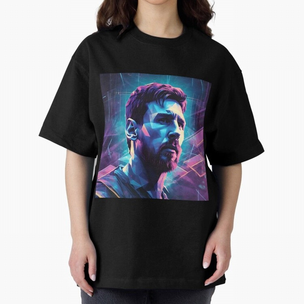 Lionel Messi is going to MLS club Inter Miami Oversized T-Shirt Spotlight the FIFA World Cup 2026 USA Canada Mexico Journey through Messi and Cristiano Ronaldo Highlights, Brazil Pride, Goal Celebration Energy, Supporter Heritage, Football Icons