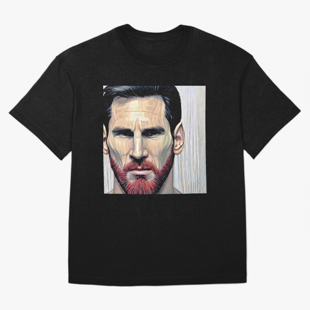 Cartoon-like Messi Oversized T-Shirt Cheer for the FIFA World Cup 2026 USA Canada Mexico Journey through CR7 Highlights, Germany Pride, Champion Mindset, Group Stage Buzz, Knockout Tension and Passionate Fan Culture; Great for Supporters Who Love