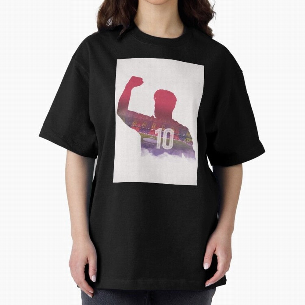Lionel Messi Artwork Oversized T-Shirt Make Game Day About FIFA World Cup 2026 Group Stage for Fans of Mbappe and Neymar and France, Bringing Classic Soccer Heritage, Championship Pressure, Fan Loyalty and International Pride; Perfect for People