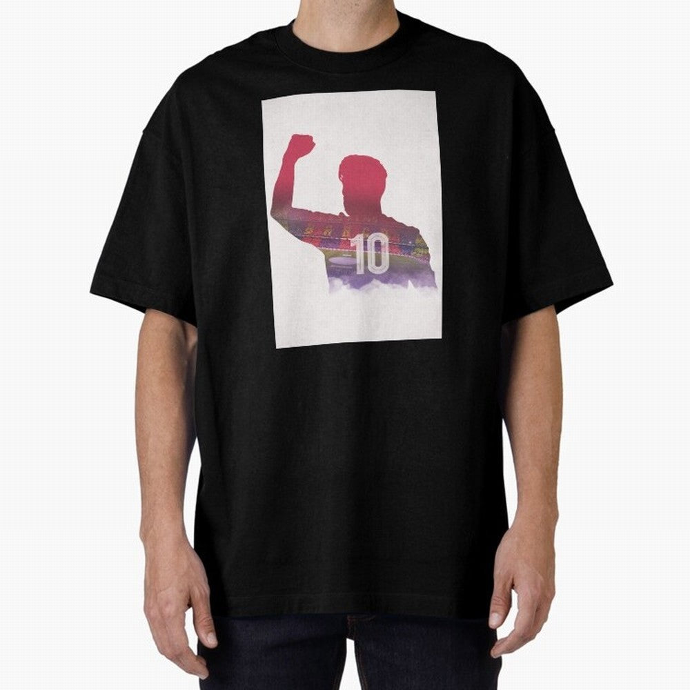 Lionel Messi Artwork Oversized T-Shirt Make Game Day About FIFA World Cup 2026 Group Stage for Fans of Mbappe and Neymar and France, Bringing Classic Soccer Heritage, Championship Pressure, Fan Loyalty and International Pride; Perfect for People