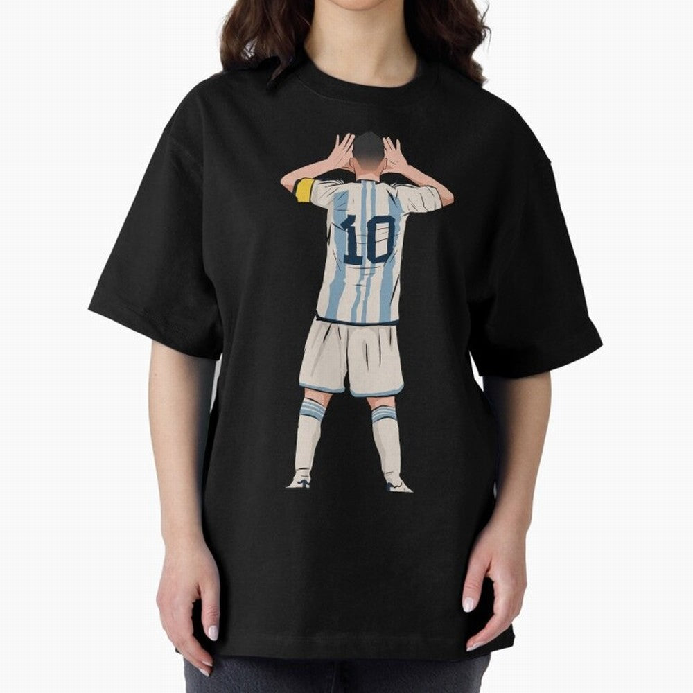 Lionel Messi Oversized T-Shirt Represent Global Football Passion for FIFA World Cup 2026 Group Stage, Highlighting Haaland and Mbappe, England, France and Netherlands, Game Day Rituals, Football Legends, Country Pride and the Road to the Final;