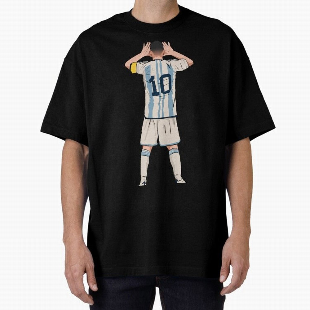 Lionel Messi Oversized T-Shirt Represent Global Football Passion for FIFA World Cup 2026 Group Stage, Highlighting Haaland and Mbappe, England, France and Netherlands, Game Day Rituals, Football Legends, Country Pride and the Road to the Final;