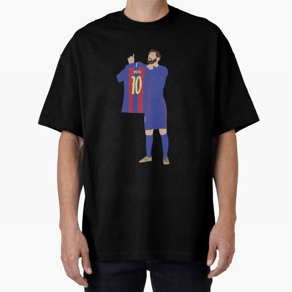 Messi minimalist design Oversized T-Shirt Elevate FIFA World Cup 2026 USA Canada Mexico Inspired by Messi, CR7 and Mbappe, Germany Energy, Stadium Memories, Football Loyalty, International Chants and Championship Tradition; Created for Match Day