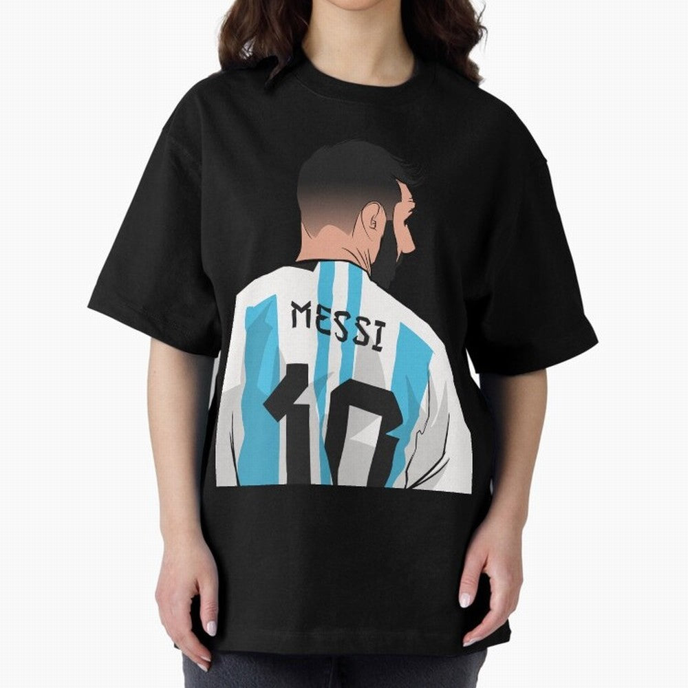 Messi Oversized T-Shirt Celebrate Football Heritage in the FIFA World Cup 2026 Journey through Messi, CR7 and Mbappe Highlights, Portugal, Spain and Germany Pride, Global Supporter Spirit, Legendary Goals, National Colors and Tournament
