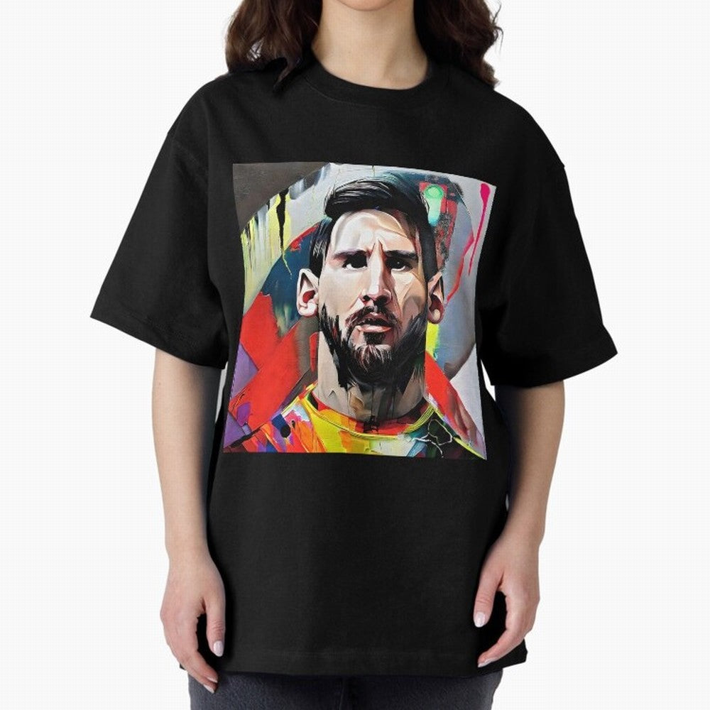 Billboard with Messi Boxy T-Shirt Make the Season About FIFA World Cup 2026 Group Stage for Fans of CR7 and Messi and Spain and Netherlands, Bringing Sports Nostalgia, International Competition, Famous Players and Unforgettable Victories; Made for