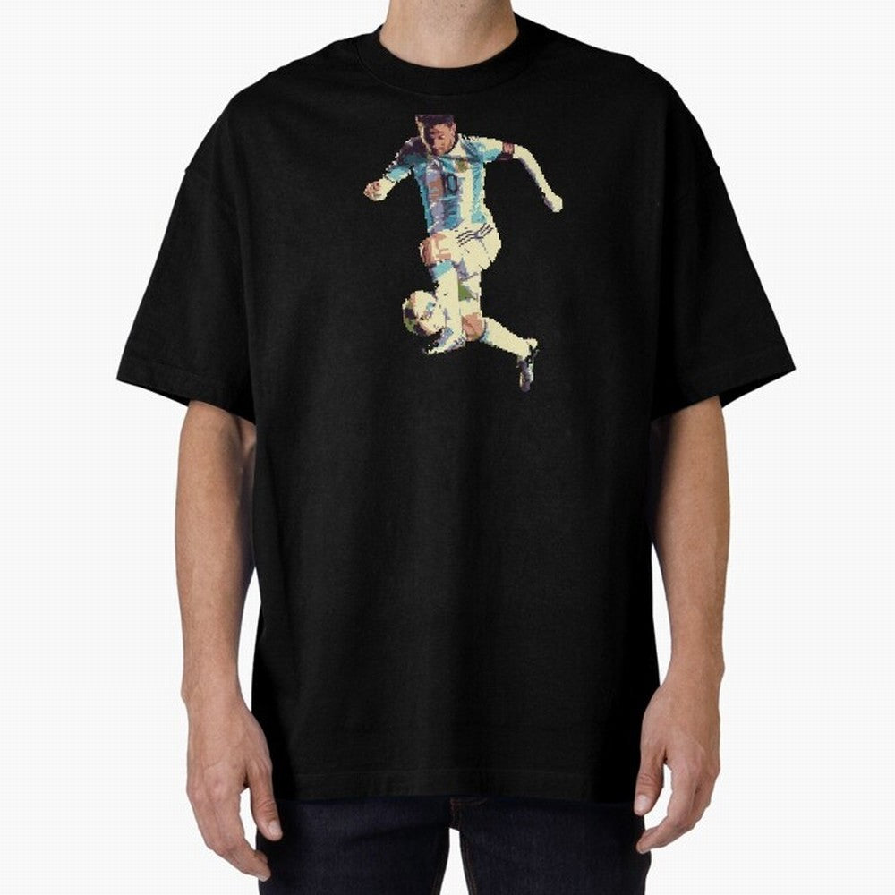 Lionel Messi Oversized T-Shirt Bring Champion Energy into FIFA World Cup 2026 for Fans of Cristiano Ronaldo and Portugal, Bringing Retro Football Energy, Iconic Rivalries, Trophy Chase Drama and Stadium Atmosphere; Ideal for Fans Who Follow Messi,