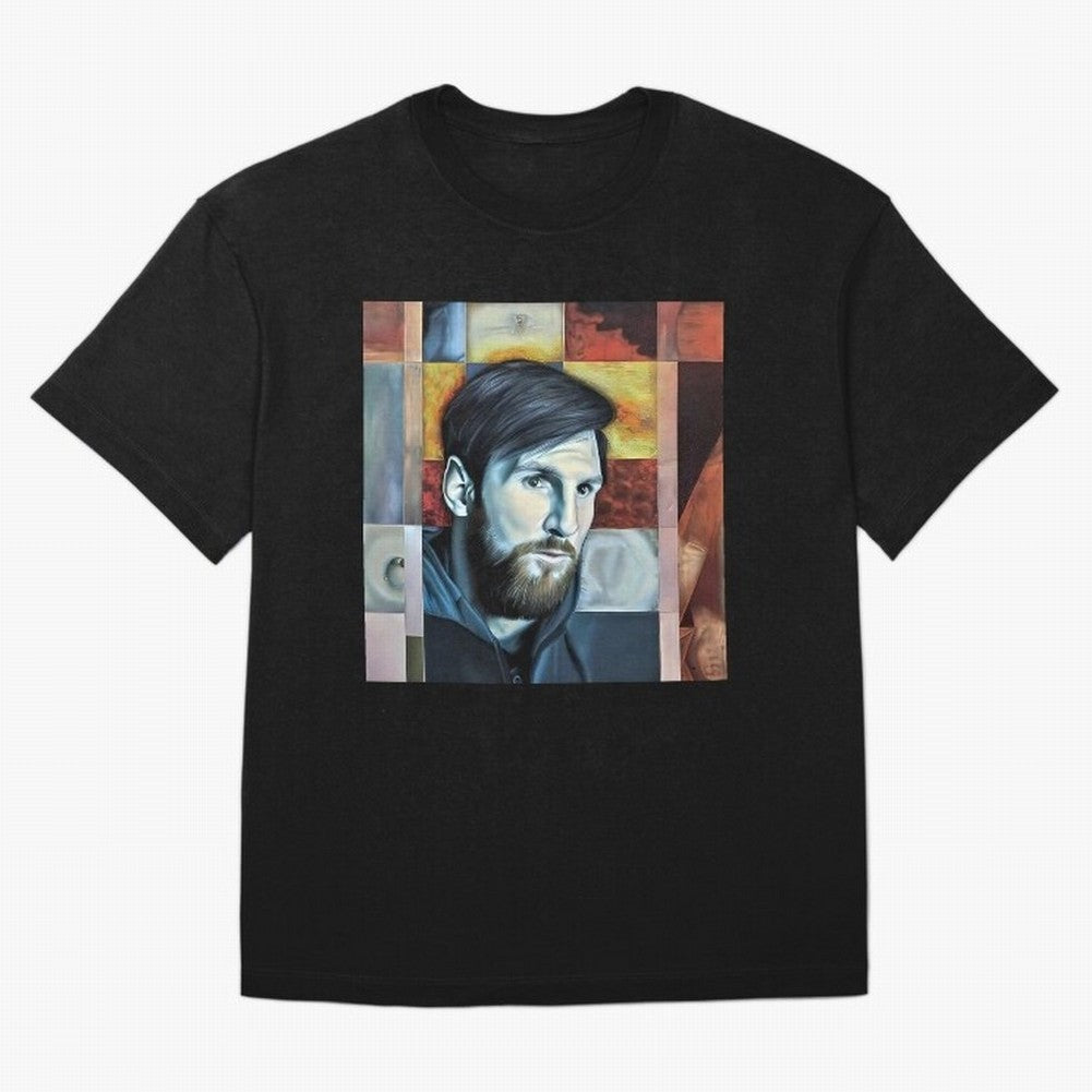 Messi on digital board Oversized T-Shirt Bring Global Tournament Vibes to Match Day Hype around FIFA World Cup 2026 Group Stage, Cristiano Ronaldo, Haaland and CR7, Argentina, France and Brazil, Football Passion, Legendary Performances, Festival