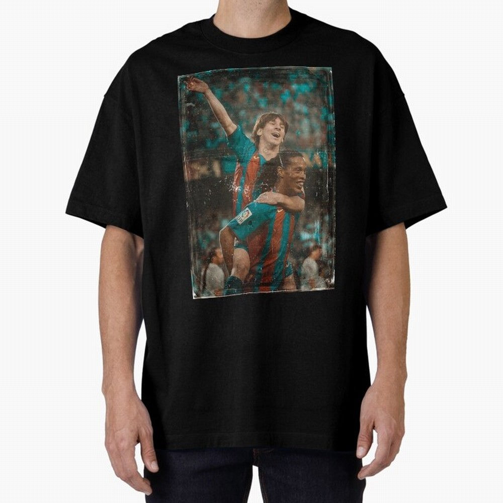 Messi and Ronaldinho Vintage Classic T-Shirt Represent Football Lovers during Global Football Passion for FIFA World Cup 2026 Group Stage, Filled with Haaland, England, Stadium Memories, Football Loyalty, International Chants and Championship