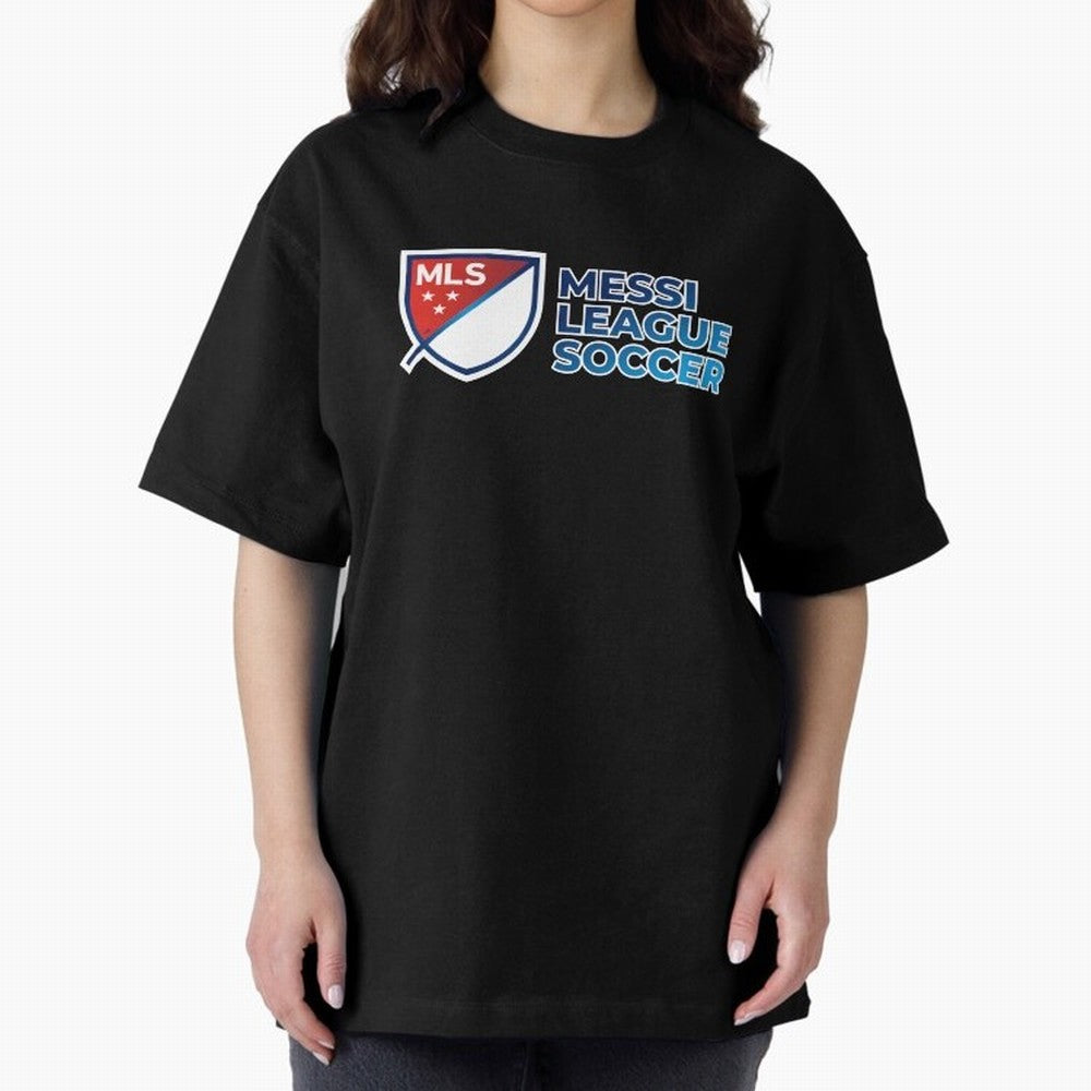 MLS Messi League Soccer Oversized T-Shirt Bring World Football Passion into Global Football Passion for FIFA World Cup 2026 USA Canada Mexico, with Neymar, England and Germany, Classic Soccer Heritage, Championship Pressure, Fan Loyalty and
