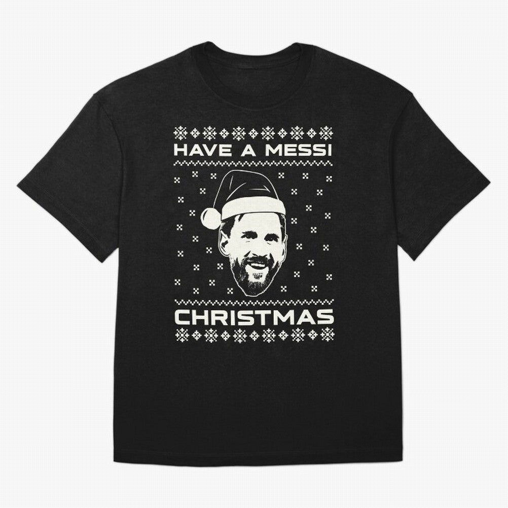Lionel Messi Christmas Classic T-Shirt Bring Stadium Energy to Global Football Passion for FIFA World Cup 2026 Group Stage, Connected to Neymar, Haaland and Cristiano Ronaldo, Brazil, Football Passion, Legendary Performances, Festival Vibes and