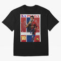 Lionel Messi 2009 UCL Barcelona Poster Oversized T-Shirt Discover FIFA World Cup 2026 USA Canada Mexico for Fans of Haaland and Mbappe and Argentina, Bringing Stadium Memories, Football Loyalty, International Chants and Championship Tradition;