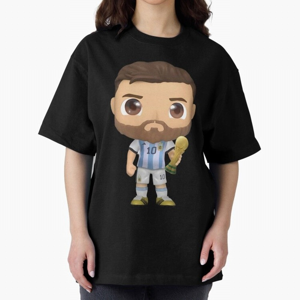 Messi_Champion Oversized T-Shirt Show Your Love for FIFA World Cup 2026 Group Stage Spirit, Filled with France, Mbappe and Neymar, Retro Football Energy, Iconic Rivalries, Trophy Chase Drama and Stadium Atmosphere; Made for Collectors Who Enjoy