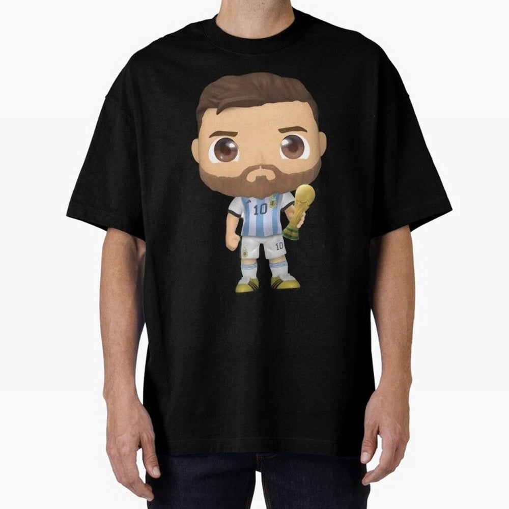 Messi_Champion Oversized T-Shirt Show Your Love for FIFA World Cup 2026 Group Stage Spirit, Filled with France, Mbappe and Neymar, Retro Football Energy, Iconic Rivalries, Trophy Chase Drama and Stadium Atmosphere; Made for Collectors Who Enjoy