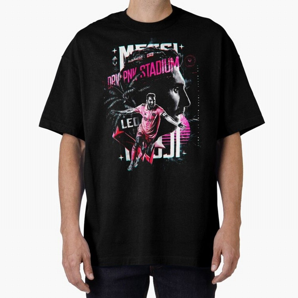 The King Leo Messi Legend Oversized T-Shirt Showcase Global Football Passion for FIFA World Cup 2026 Group Stage, Filled with Messi and Cristiano Ronaldo, England, Supporter Pride, Iconic Celebrations, Legendary Names and Global Match Day Energy;