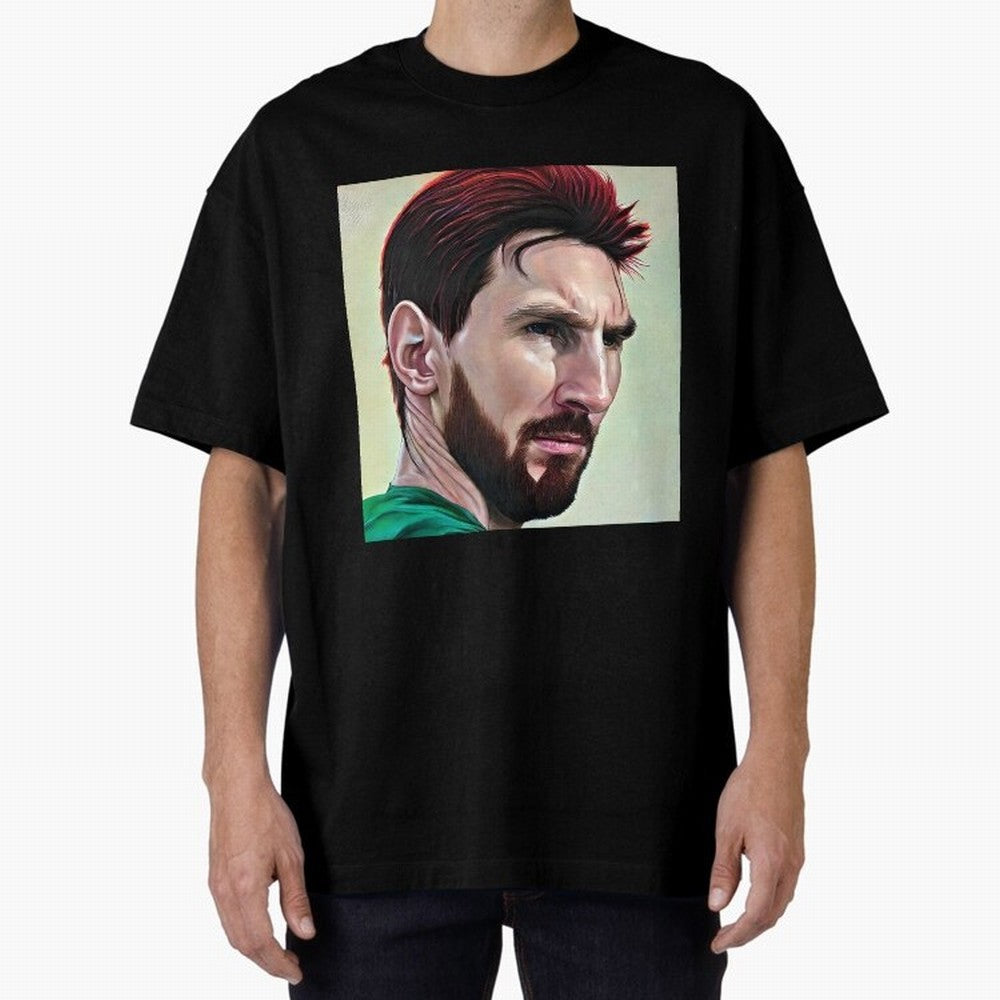 Painterly Messi Classic T-Shirt Carry the Dream of FIFA World Cup 2026 Group Stage Spirit, Driven by Argentina and Brazil, Messi and Cristiano Ronaldo, Football History, Final Match Energy, Crowd Noise and Once in a Lifetime Moments; Ideal for