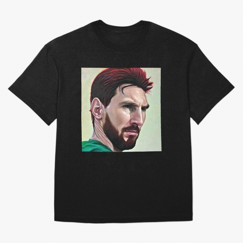 Painterly Messi Classic T-Shirt Carry the Dream of FIFA World Cup 2026 Group Stage Spirit, Driven by Argentina and Brazil, Messi and Cristiano Ronaldo, Football History, Final Match Energy, Crowd Noise and Once in a Lifetime Moments; Ideal for