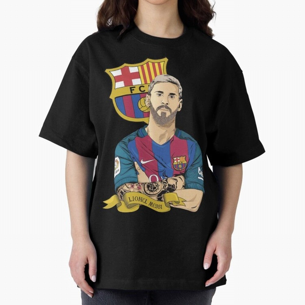 Lionel Messi (Barcelona) artwork Classic T-Shirt Represent the Passion of Match Day Hype around FIFA World Cup 2026, Mbappe and Neymar, France and Portugal, Stadium Memories, Football Loyalty, International Chants and Championship Tradition; Ideal