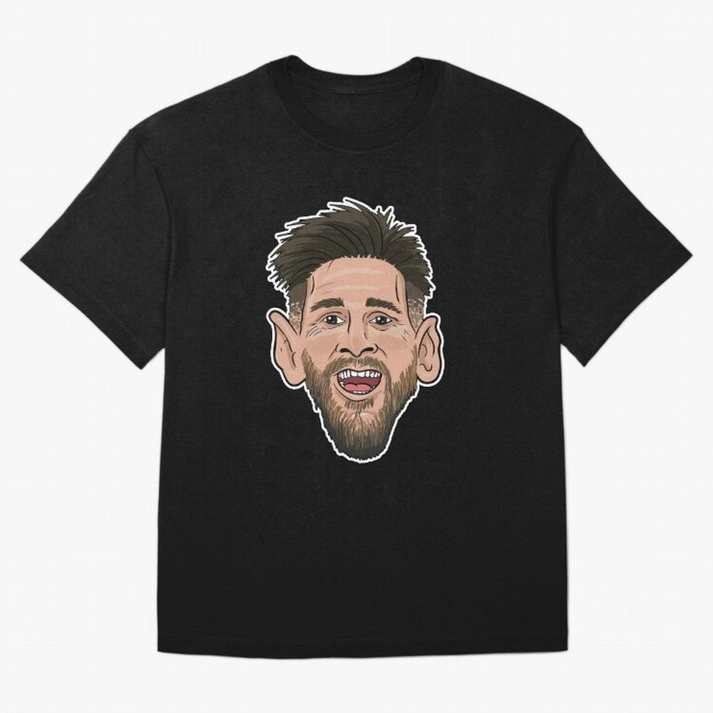 messi toon face argentina Classic T-Shirt Share Global Football Passion for FIFA World Cup 2026 Group Stage, Celebrating Mbappe and Neymar, England, France and Netherlands, Sports Nostalgia, International Competition, Famous Players and