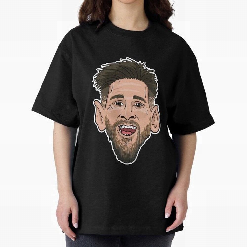 messi toon face argentina Classic T-Shirt Share Global Football Passion for FIFA World Cup 2026 Group Stage, Celebrating Mbappe and Neymar, England, France and Netherlands, Sports Nostalgia, International Competition, Famous Players and