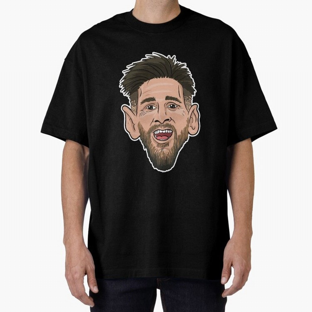 messi toon face argentina Classic T-Shirt Share Global Football Passion for FIFA World Cup 2026 Group Stage, Celebrating Mbappe and Neymar, England, France and Netherlands, Sports Nostalgia, International Competition, Famous Players and