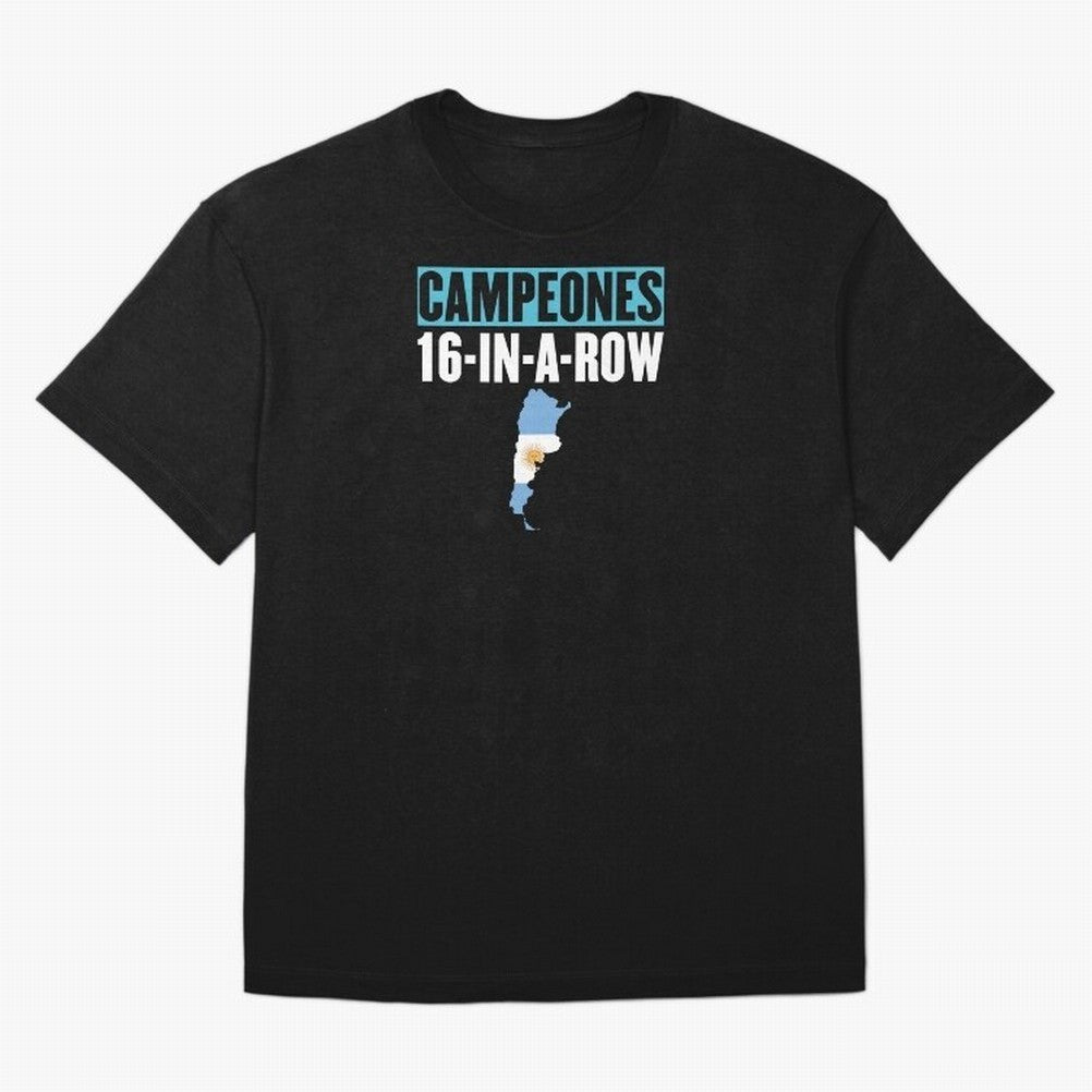 CHAMPIONS 16-IN-A-ROW Classic T-Shirt Celebrate Classic Football Spirit in FIFA World Cup 2026 USA Canada Mexico Spirit, with Spain and Netherlands, Messi and Cristiano Ronaldo, Supporter Pride, Iconic Celebrations, Legendary Names and Global Match