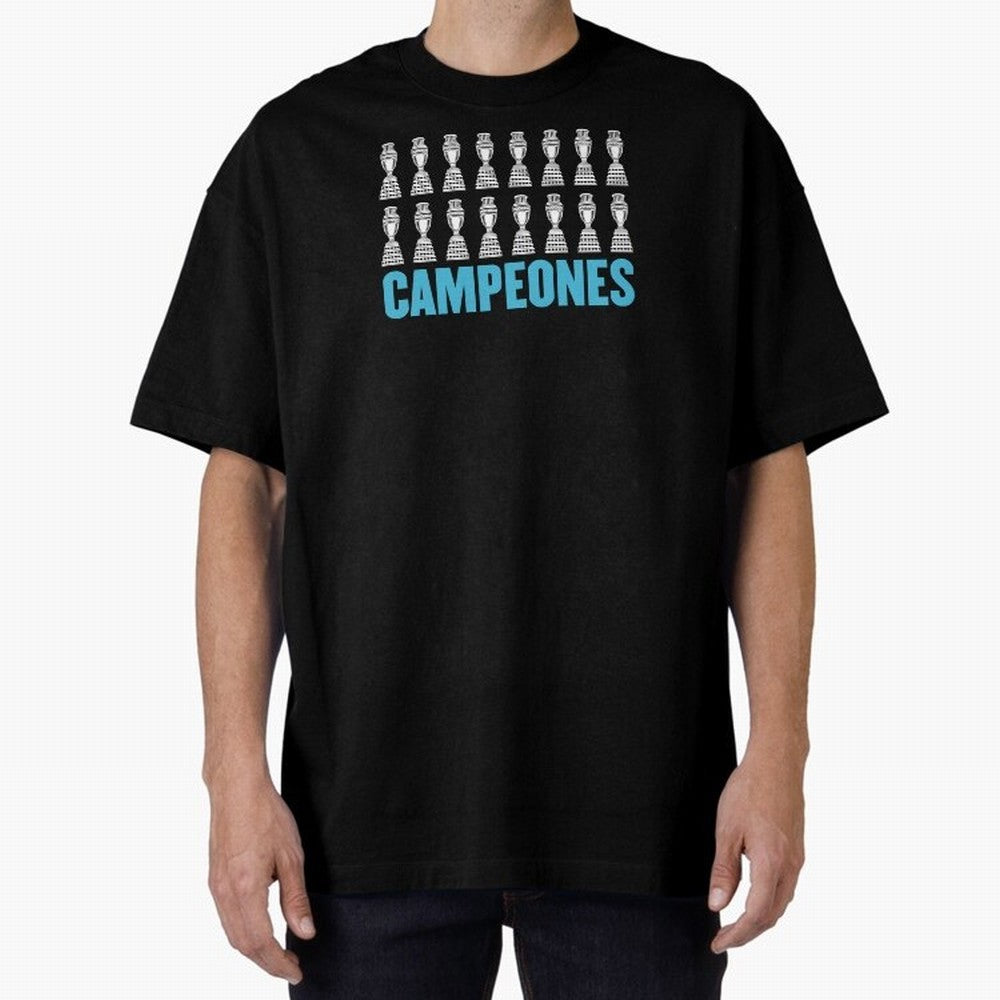 Campeones! Classic T-Shirt Capture Stadium Memories from the FIFA World Cup 2026 Journey through Messi and Cristiano Ronaldo Highlights, Portugal, Spain and Germany Pride, Soccer Culture, Superstar Moments, National Team Dreams and Competitive