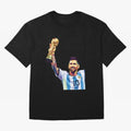 Messi wpap pop art Oversized T-Shirt Treasure Global Football Passion for FIFA World Cup 2026 USA Canada Mexico, Inspired by Mbappe, Argentina, Stadium Chants, National Pride, Trophy Dreams and Unforgettable Football Memories; Ideal for Football