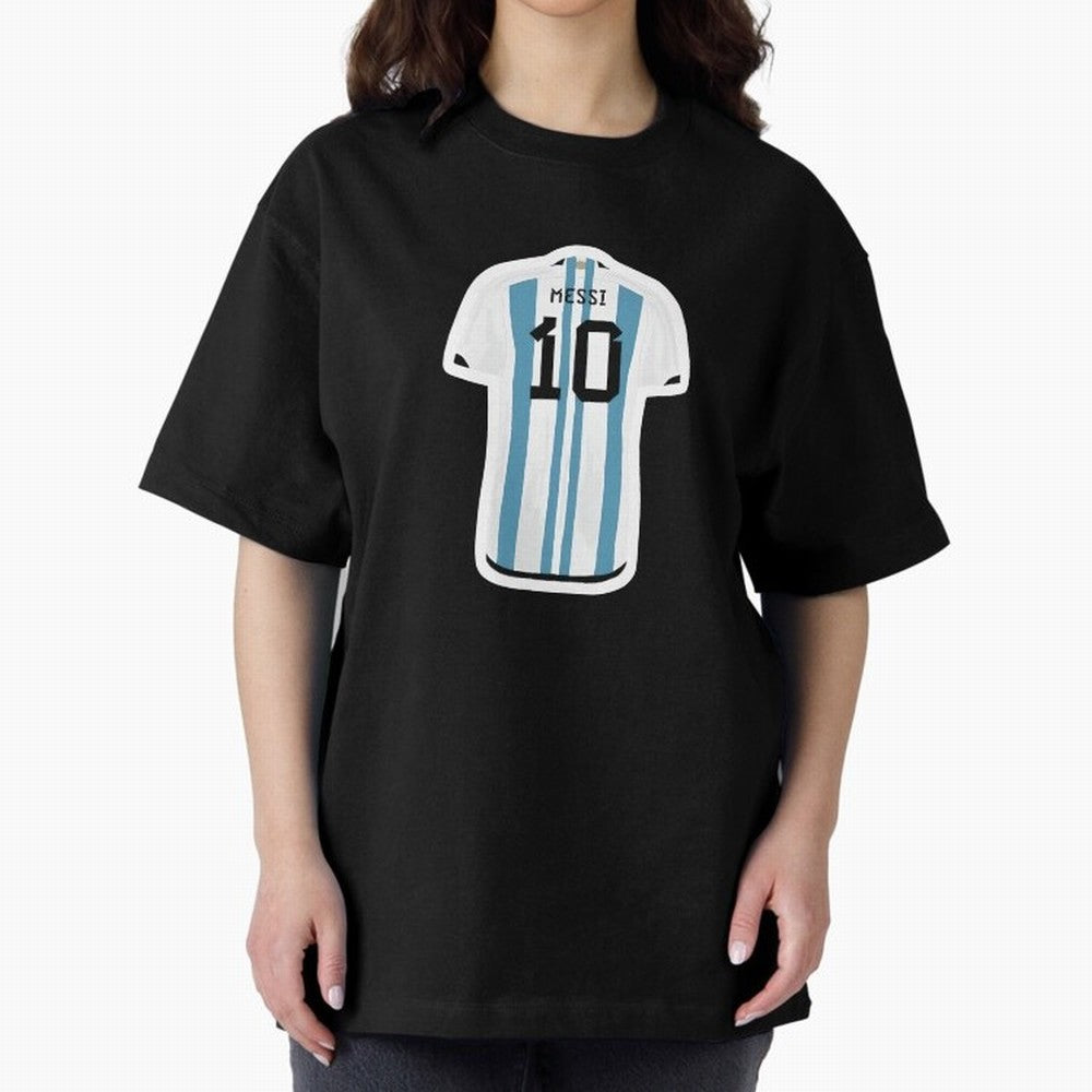 Messi Jersey Oversized T-Shirt Live for the Drama of Global Football Passion for FIFA World Cup 2026, Driven by Neymar, France, Worldwide Fan Energy, Dramatic Goals, Stadium Lights and Championship Celebrations; Ideal for Fans Who Follow Messi,