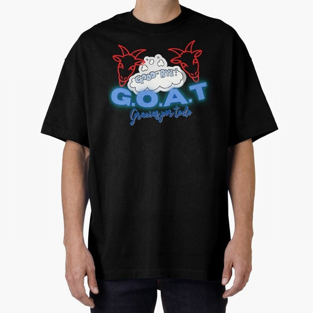 Lionel Messi THANKS GOAT Shirt Oversized T-Shirt Embrace FIFA World Cup 2026 Spirit, Inspired by Portugal, Cristiano Ronaldo, Haaland and CR7, Champion Mindset, Group Stage Buzz, Knockout Tension and Passionate Fan Culture; Perfect for Fans,