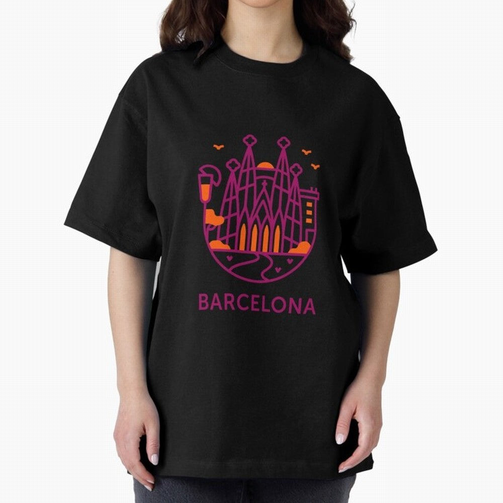 Luggage Barcelona Oversized T-Shirt Celebrate Classic Football Spirit in FIFA World Cup 2026 Built around Cristiano Ronaldo, Argentina and Brazil Energy, Vintage Soccer Flavor, Modern Football Stars, National Flags and Final Night Emotion; Great