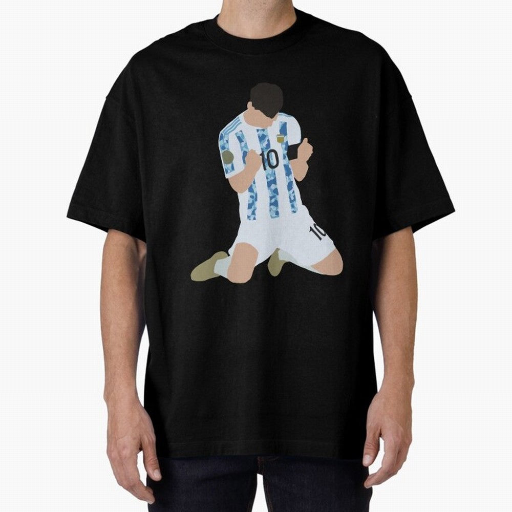Messi Celebrates Argentina Victory Classic T-Shirt Relive the Noise and Pride of Match Day Hype around FIFA World Cup 2026 USA Canada Mexico, Messi, Neymar and Mbappe, France and Portugal, Football Festival Excitement, Trophy Ambitions, Country