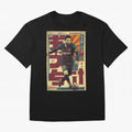 Retro 70's Japanese Messi Oversized T-Shirt Celebrate FIFA World Cup 2026 USA Canada Mexico Highlighting CR7 and Messi, Portugal, Spain and Germany Energy, Supporter Pride, Iconic Celebrations, Legendary Names and Global Match Day Energy; Made for