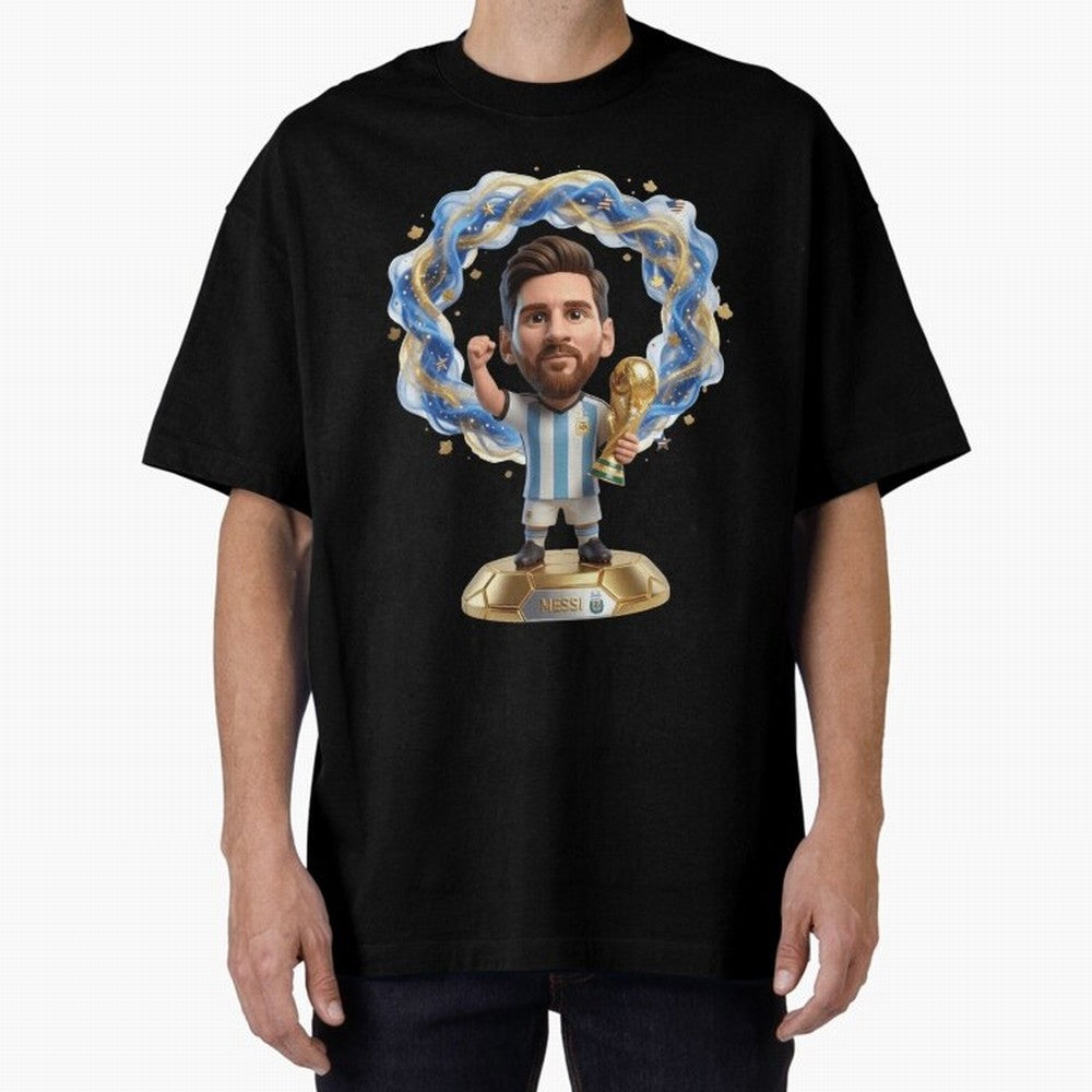 Messi Argentina 2026 - Legend Soccer Chibi 3D Classic T-Shirt Enjoy the Biggest Football Party of Global Football Passion for FIFA World Cup 2026 Group Stage, Celebrating CR7 and Messi, Argentina, France and Brazil, Classic Soccer Heritage,