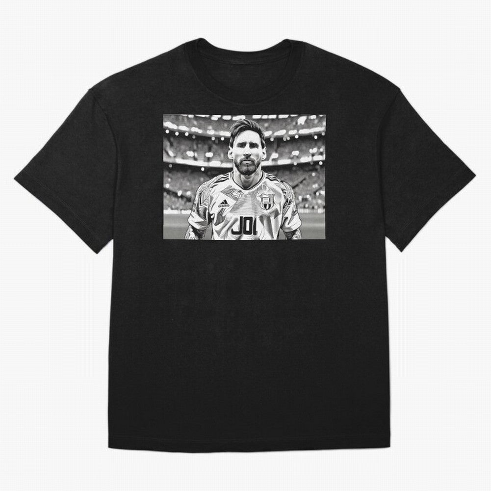 Messi Pop Art Portrait Oversized T-Shirt Stand with the FIFA World Cup 2026 Journey through Messi Highlights, Portugal Pride, Goal Celebration Energy, Supporter Heritage, Football Icons and Worldwide Tournament Joy; Ideal for Fans Who Follow Messi,