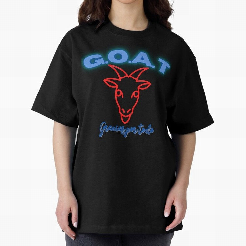 Lionel Messi THANKS GOAT Shirt Oversized T-Shirt Bring Champion Energy into the FIFA World Cup 2026 Group Stage Journey through Messi, Neymar and Mbappe Highlights, France Pride, Stadium Memories, Football Loyalty, International Chants and