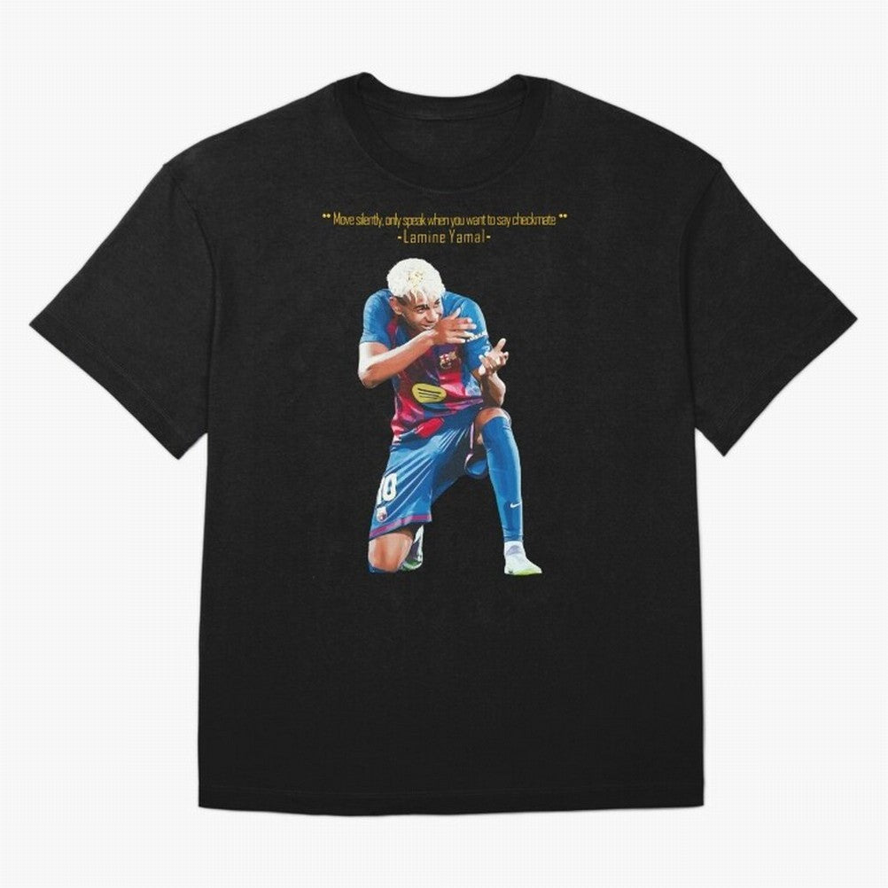 Move Silently Only Speak When You Want To Say Checkmate Lamine Yamal Classic T-Shirt Bring Bold Fan Energy to FIFA World Cup 2026 Celebrating Cristiano Ronaldo, Haaland and CR7, England Energy, Sports Nostalgia, International Competition, Famous