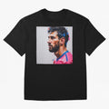 Vibrant Artistic Portrait of Lionel Messi (GOAT) - Digital painting (Version 5) Classic T-Shirt Represent the Passion of Match Day Hype around FIFA World Cup 2026, Haaland and Mbappe, Argentina, France and Brazil, Soccer Culture, Superstar Moments,
